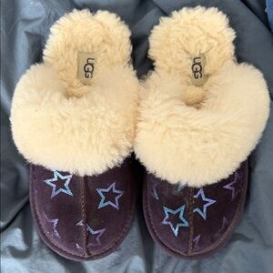 UGG Kids' Purple Starry Slippers